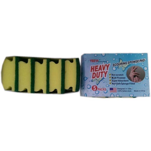 SC06 Scouring Sponge Pad Heavy Duty 5pk