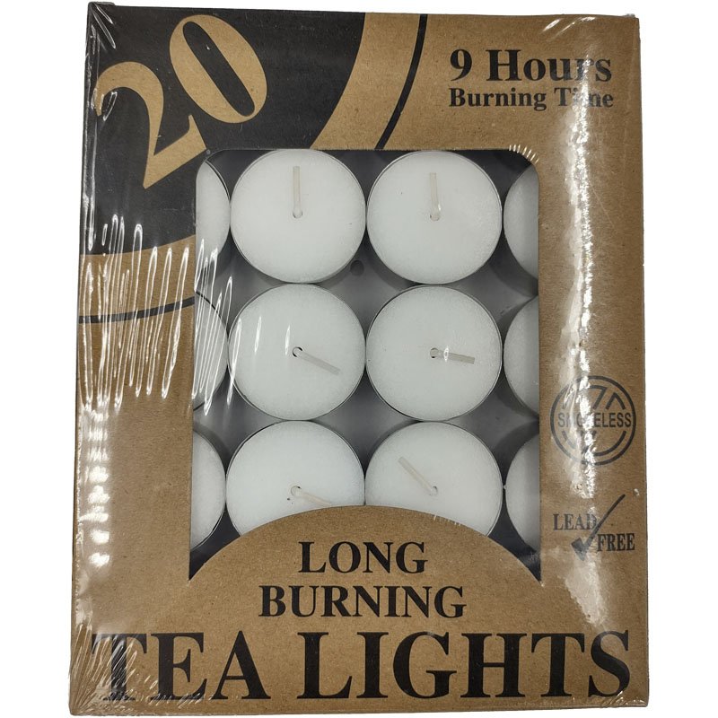 9H Tealight Candle 20PK