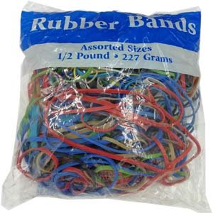Rubber Bands 227g assorted dimensions