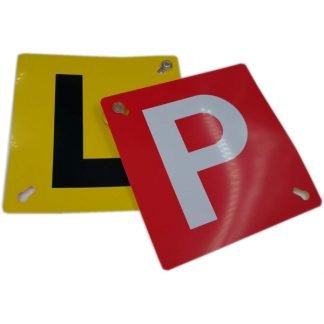 L / Red P Plates (10pcs/Bag)