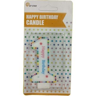 Numeral Birthday Candle No.1