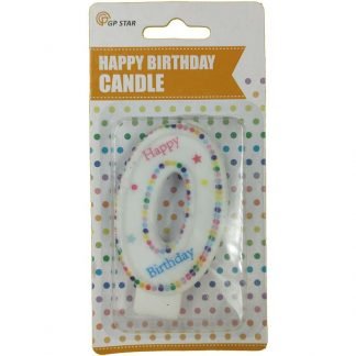 Numeral Birthday Candle No.0