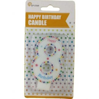 Numeral Birthday Candle No.8