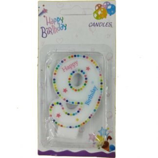 Numeral Birthday Candle No.9