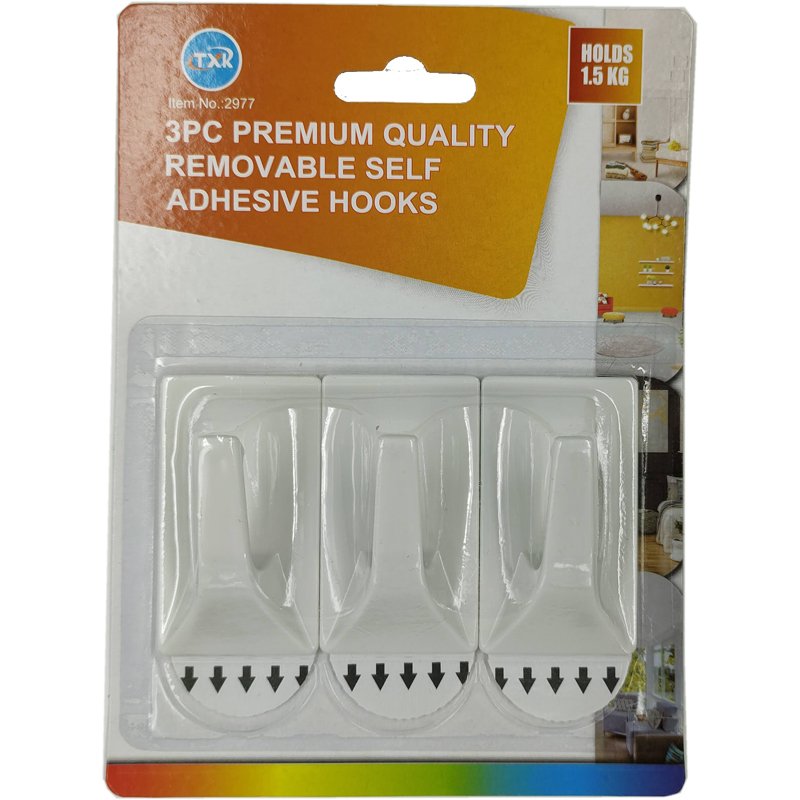 Removable Hook 3pk