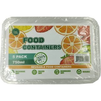 Food Container 750ml 5pk